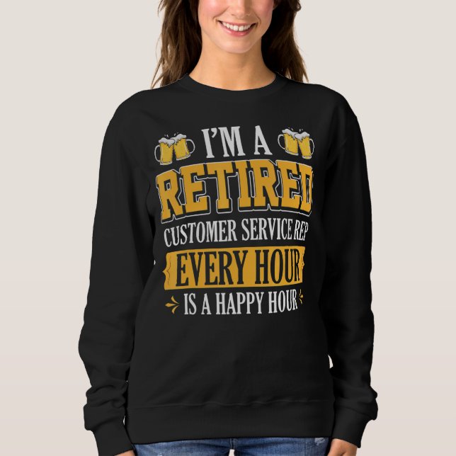 Sudadera Soy un representante de servicio al cliente retira (Anverso)