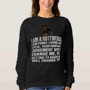 Sudadera Soy Un Rottweiler Día Del Padre De Las Mujeres