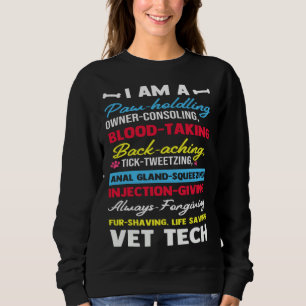 Sudadera Soy un técnico veterinario, técnico veterinario, f