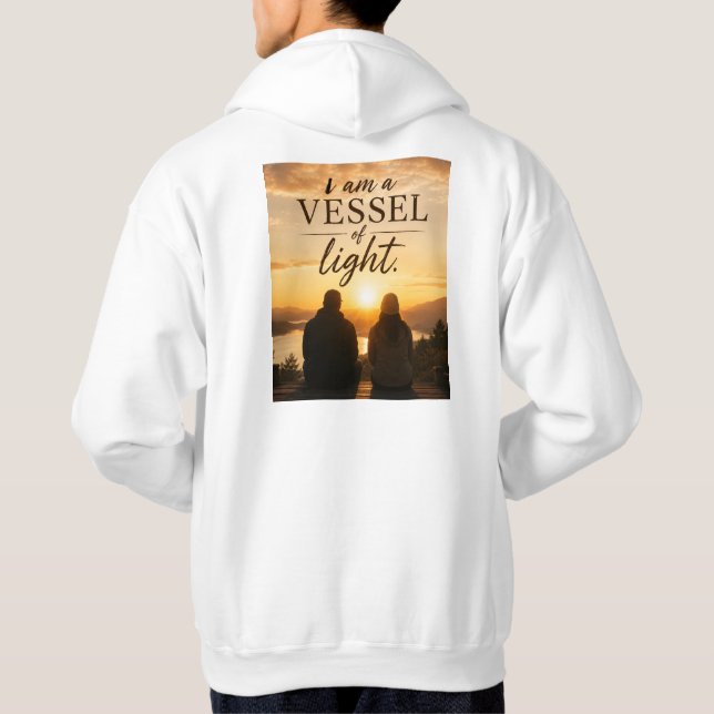 Sudadera Soy un vaso de luz (Reverso)