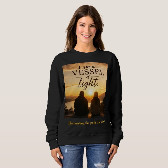Sudadera Soy un vaso de luz (Anverso completo)