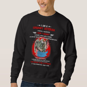 Sudadera Soy un veterano malhumorado al que serví..........