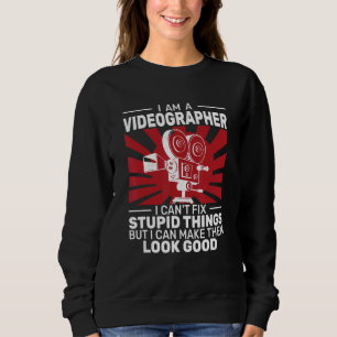 Sudadera Soy un videógrafo para cámaras de video analógicas
