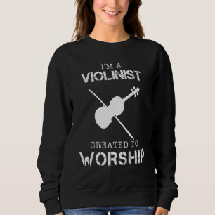Sudadera Soy Un Violinista Creado Para Adorar A Hoodie Long