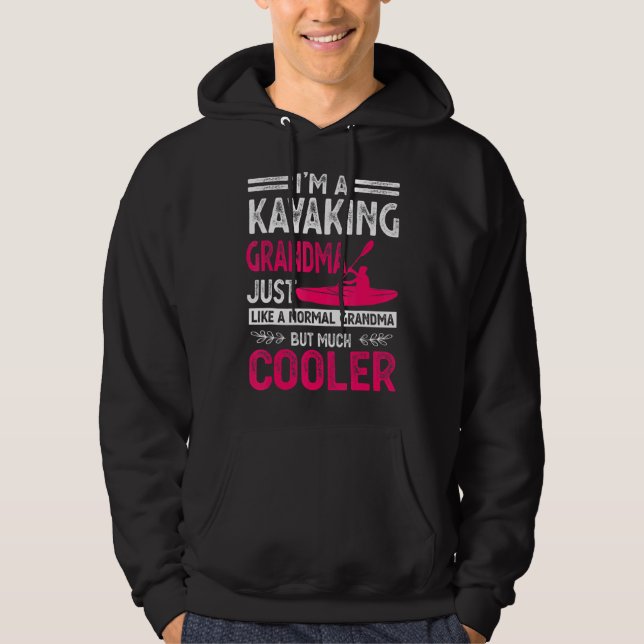 Sudadera Soy una abuela kayak igual que una abuela normal (Anverso)