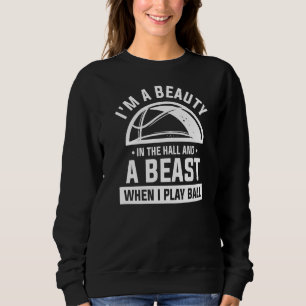 Sudadera Soy una bella en el salón y una bestia cuando toco