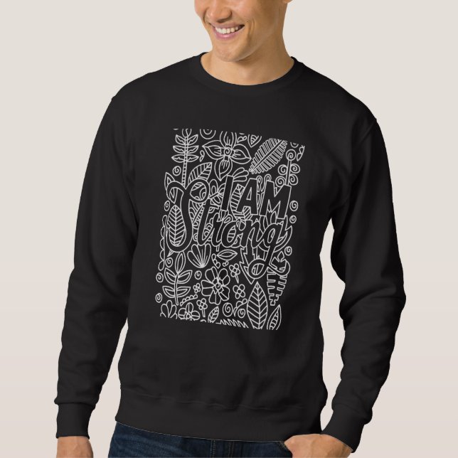 Sudadera Soy una bella idea motivacional (Anverso)