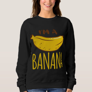 Sudadera Soy una fiesta bananera Fruit Vegan Vegetarian Fun