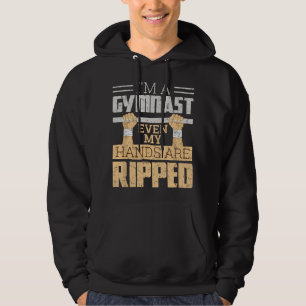 Sudadera Soy una gimnasta incluso mis manos están rotas div