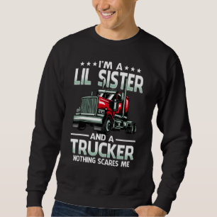 Sudadera Soy una hermanita y camionera, nada me asusta Mot
