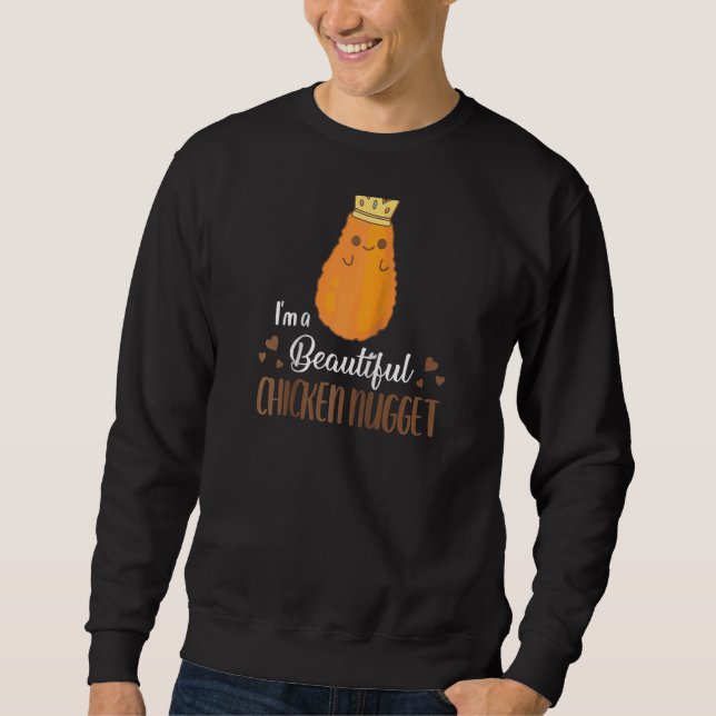 Sudadera Soy una hermosa boba de pollo. (Anverso)