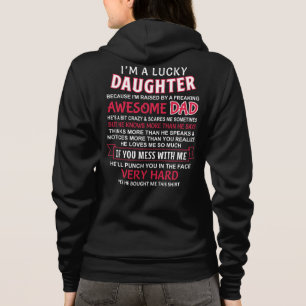 Sudadera Soy una hija afortunada, tengo un padre genial