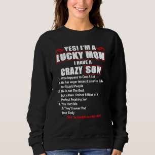 Sudadera Soy Una Madre Afortunada Con La Que Tengo Un Hijo 