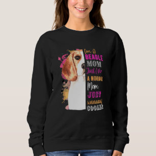 Sudadera Soy una mamá de Beagle como una mamá normal solo q