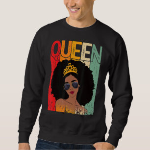 Sudadera Soy una mujer reina afro-negra fuerte 1