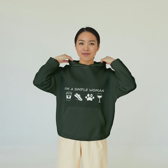 Sudadera Soy una mujer simple (Subido por el creador)
