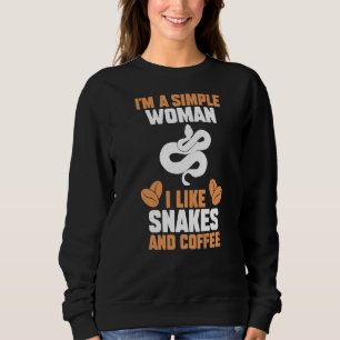 Sudadera Soy Una Mujer Simple A La Que Me Gustan Las Serpie