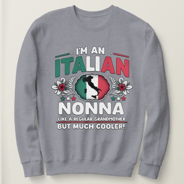 Sudadera Soy una nonna italiana (Anverso del diseño)