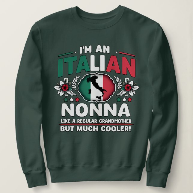 Sudadera Soy una nonna italiana (Anverso del diseño)