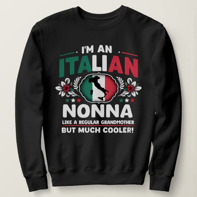 Sudadera Soy una nonna italiana (Anverso del diseño)