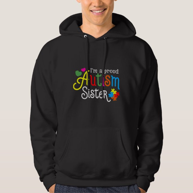 Sudadera Soy Una Orgullosa Hermana Autista (Anverso)