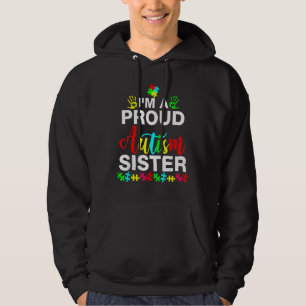 Sudadera Soy una orgullosa hermana del autismo Chica 2