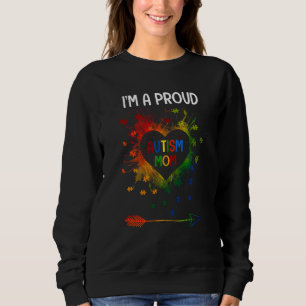 Sudadera Soy una orgullosa madre de autismo Mes de la conci