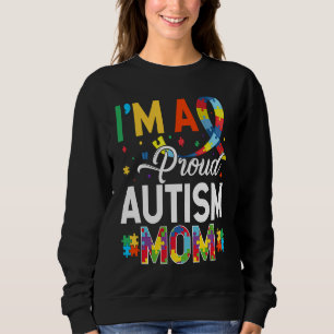 Sudadera Soy una orgullosa madre de autismo que coincide co
