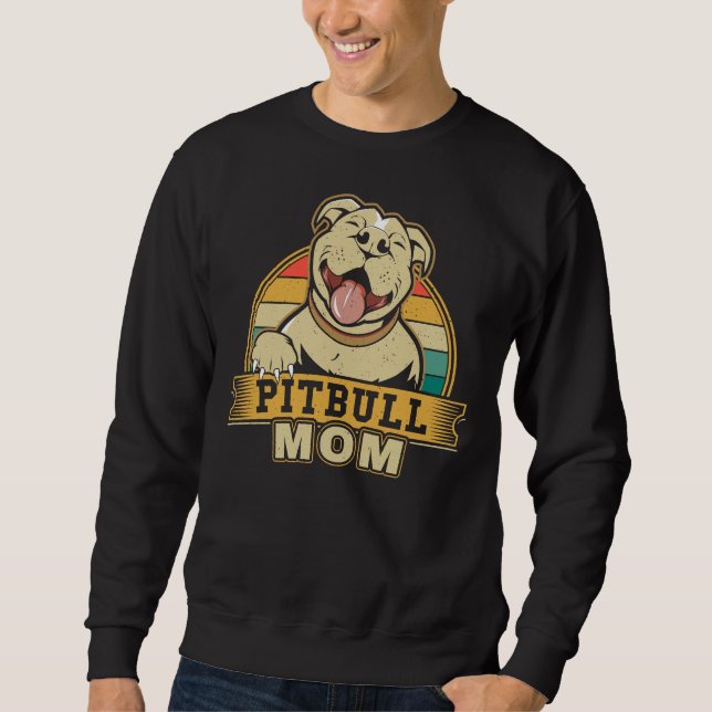 Sudadera Soy Una Orgullosa Madre Pitbull Mejor Perro Que Nu (Anverso)