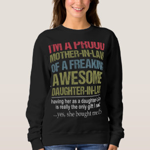 Sudadera Soy una orgullosa suegra de un genial papá
