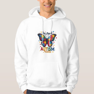 Sudadera Soy una orgullosa tía de autismo Conciencia del Au