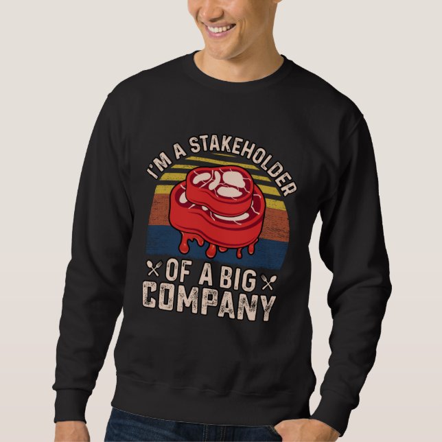 Sudadera Soy una parte interesada de una gran empresa que d (Anverso)