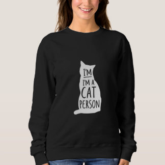 Sudadera Soy una persona de gatos