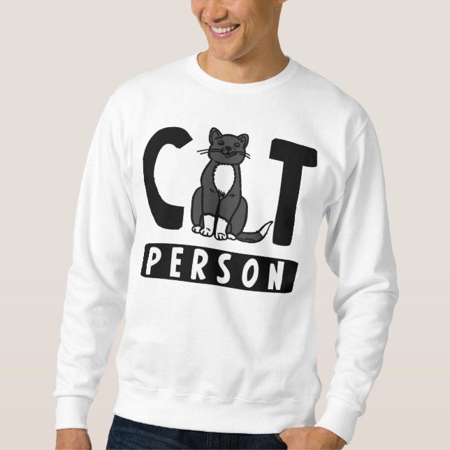 Sudadera Soy una persona del gato (Anverso)