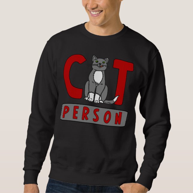 Sudadera Soy una persona del gato (Anverso)
