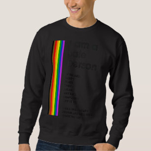 Sudadera Soy Una Persona Segura Lgbtq Ally Espacio Seguro O