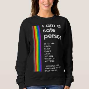 Sudadera Soy Una Persona Segura Tendrá Espacio Para Usted L