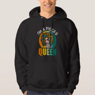 Sudadera Soy una reina de Piscis vintage melanina mujeres n
