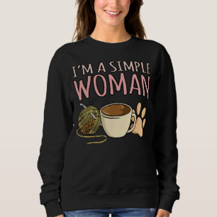 Sudadera Soy una simple mujer Crochet Knitting Crocheter Cr