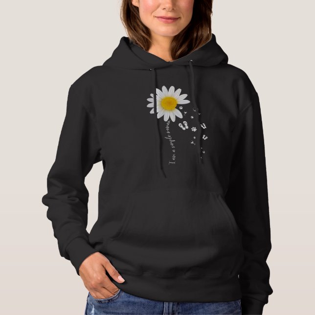 Sudadera Soy Una Simple Mujer Perro Paw Flip Flop Wine Para (Anverso)