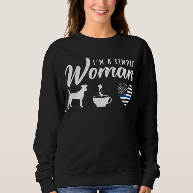 Sudadera Soy Una Simple Policía Mujer (Anverso)