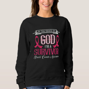 Sudadera Soy una sobreviviente de la cinta rosada de la con