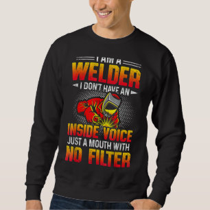 Sudadera Soy una soldadora, no tengo una voz interna solo