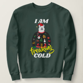 Sudadera soy unos frioleros navidades de llama