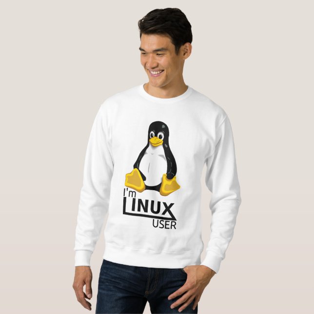 Sudadera Soy usuario de Linux (Anverso completo)