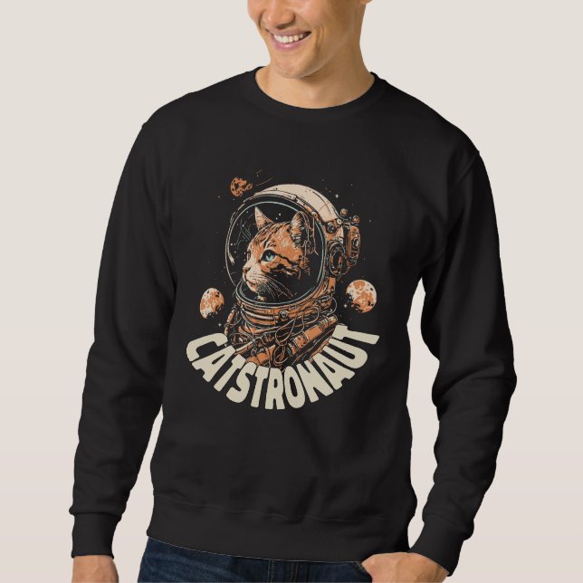 Sudadera Space Adventure Catstronaut in Action cat (Anverso)