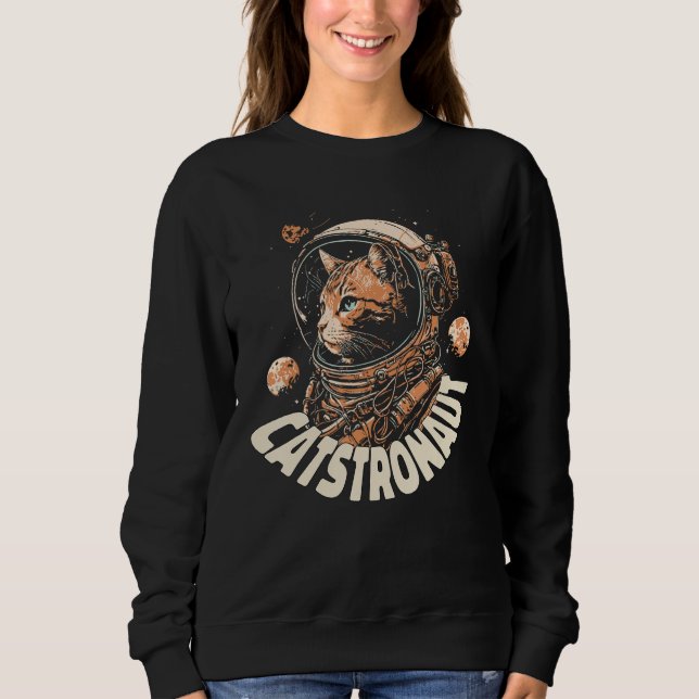Sudadera Space Adventure Catstronaut in Action cat (Anverso)