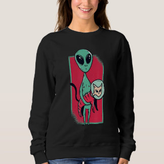 Sudadera Space Alien Cute Cat For Cat Girls Boys