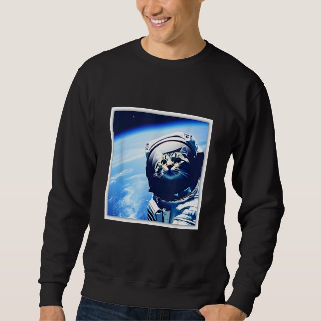 Sudadera space astronaut cat (Anverso)