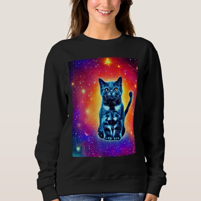 Sudadera Space Cat Kitty Kitten In Cat Style 1 (Anverso)